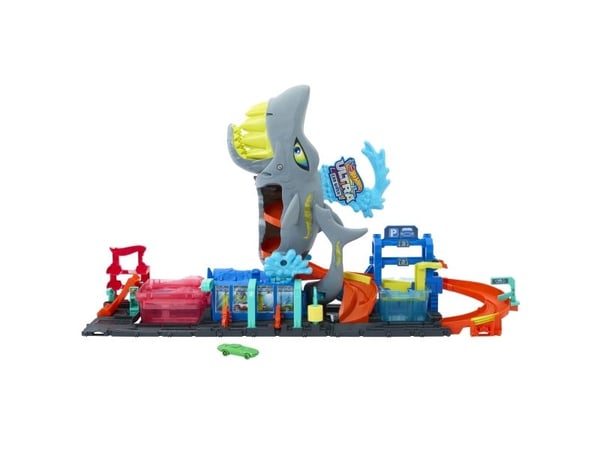 Hot Wheels City Ultra Shark Car Wash