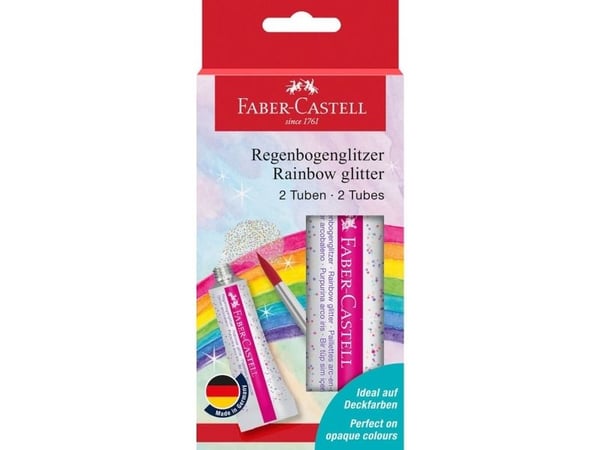Faber-Castell 125089, Multiple, Glitter julisteväri, 12 ml, 2 kpl |
