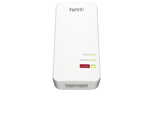 FRITZ!Powerline 1240 AX - Strømlinjeadapter 1GbE, HomePlug AV (HPAV) 2.0 - Wi-Fi 5, Wi-Fi 6 - 2,4 GHz - veggpluggbar