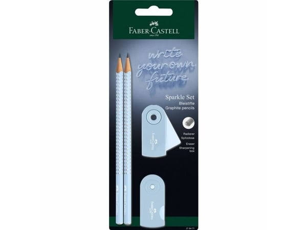 Faber-Castell 218471, Blå, Triangulær, Blister, 2 stykker, Tyskland, PVC