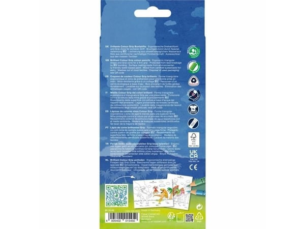Faber-Castell Colour GRIP Special Edition - Fargeblyant - t-rex - assorterte skinnende farger (en pakke 13)