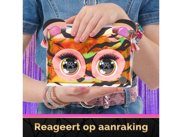 Purse Pets Purrisma Tiger, Jente, Skulder veske, Glidelås, Flerfarget, Mønster, 150 mm