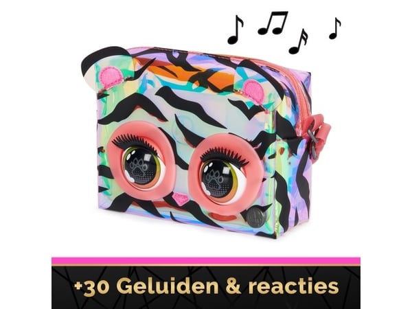 Purse Pets Purrisma Tiger, Jente, Skulder veske, Glidelås, Flerfarget, Mønster, 150 mm