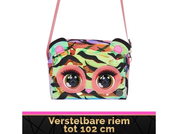 Purse Pets Purrisma Tiger, Jente, Skulder veske, Glidelås, Flerfarget, Mønster, 150 mm
