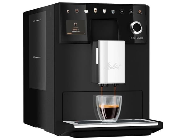 Melitta 630-212, Espressomaskin, 1,8 l, Kaffe bønner, Innebygd kaffekvern, 1400 W, Sort