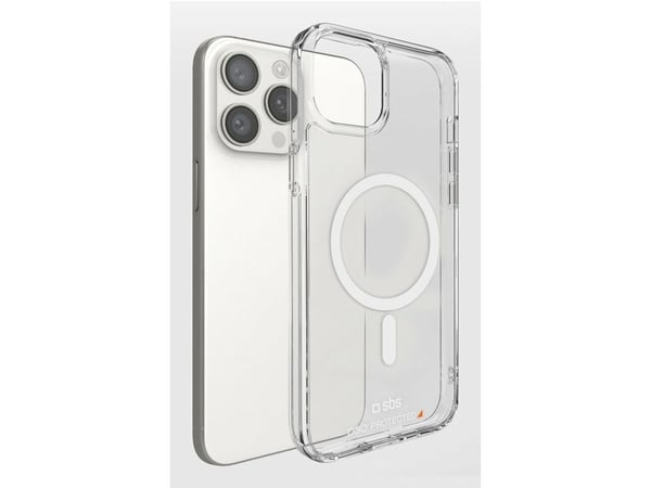 SBS TED3OMAGCOVIP1567P, Suojus, Apple, iPhone 15 Pro Max, 17 cm (6.7"), Läpinäkyvä