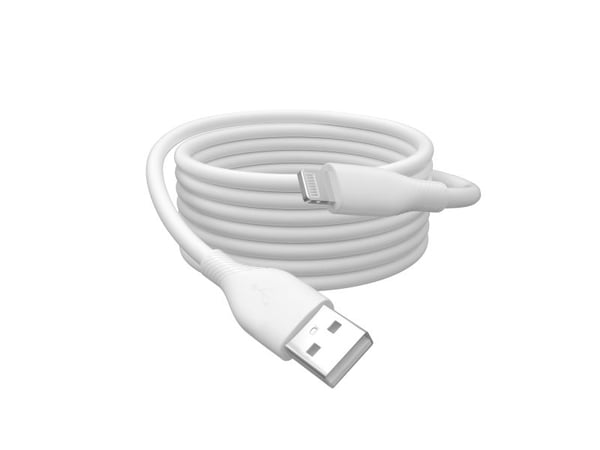 ASSMANN - Lightning-kabel - USB hann til Lightning hann - 2 m - enkeltskjermet - hvit