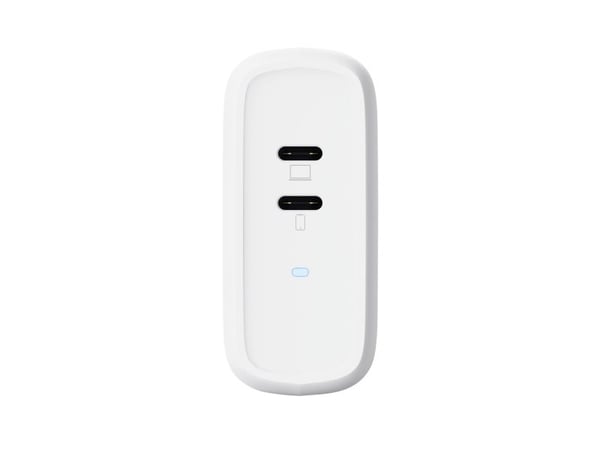 Trust Maxo - Strømadapter - 65 watt - 3 A - PD 3.0 - 2 utgangskontakter (USB-C) - hvit