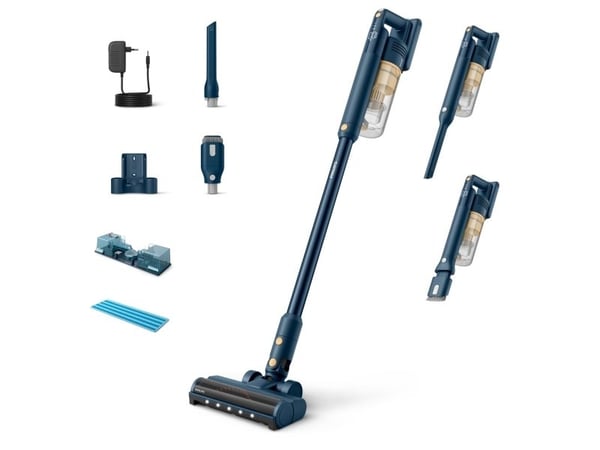 Philips 5000 Series XC5043 - Støvsuger - pinne/håndholdt (2-i-1) - uten pose - uten kabel - lys gul - 1 batteri
