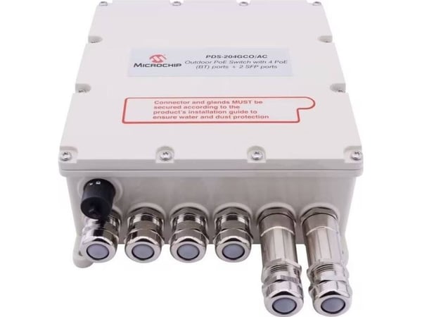 Microchip PDS-204GCO - Switch - Styrt - 4 x 10/100/1000 (PoE) + 2 x 1/2.5G SFP - PoE (150 W)