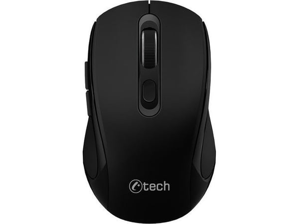 Mysz C-Tech C-TECH mus Dobbelmodus, trådløs, 1600DPI, 6 knapper, svart, USB nanomottaker