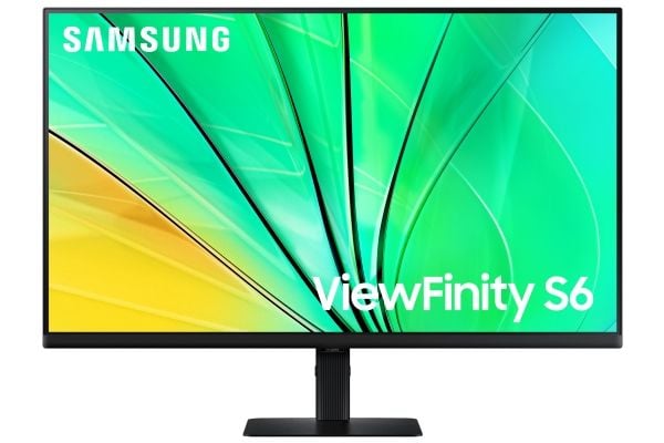 Samsung ViewFinity S6 S32D600EAU - LED-skjerm - 32" - 2560 x 1440 QHD @ 100 Hz - IPS - 350 cd/m² - 1000:1 - HDR10 - 5 ms - HDMI, DisplayPort - sort