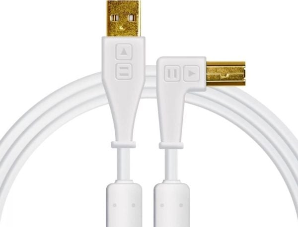 Kabel USB DJ TECHTOOLS Chroma Cable USB 1.5 m łamany biały
