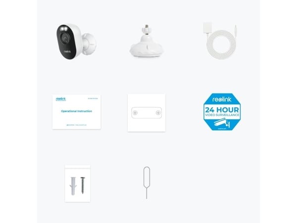 Reolink Lumus Series E430 - Nettverksovervåkingskamera - utendørs - vanntett - farge (Dag og natt) - 4 MP - 2048 x 1080 - 2K - fastfokal - lyd - tr...