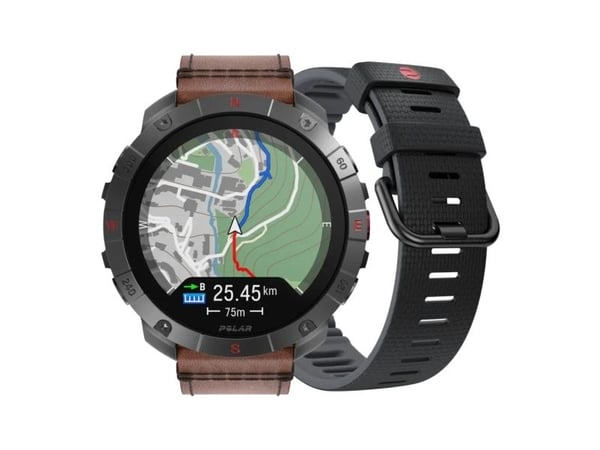 Polar Grit X2 Pro Titan, 3,53 cm (1,39"), AMOLED, berøringsskjerm, 32 GB, GPS (satellitt), 64 g