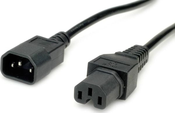 Value 19.99.1121, 1 m, C14 kopling, C15 kopling, H05VV-F, 250 V