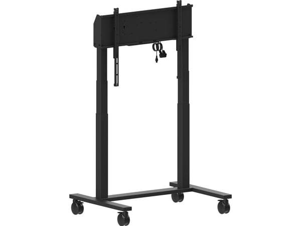 Iiyama MD-CAR2031-B1 - Vogn - dobbelt søyle motorisert - for flatpanel - med kollisjonsbeskyttelse - svart - skjermstørrelse: 55"-105" - monterings...