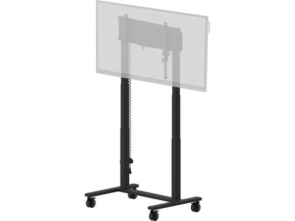 Iiyama MD-CAR2031-B1 - Vogn - dobbelt søyle motorisert - for flatpanel - med kollisjonsbeskyttelse - svart - skjermstørrelse: 55"-105" - monterings...