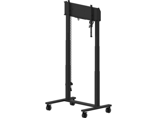 Iiyama MD-CAR2031-B1 - Vogn - dobbelt søyle motorisert - for flatpanel - med kollisjonsbeskyttelse - svart - skjermstørrelse: 55"-105" - monterings...