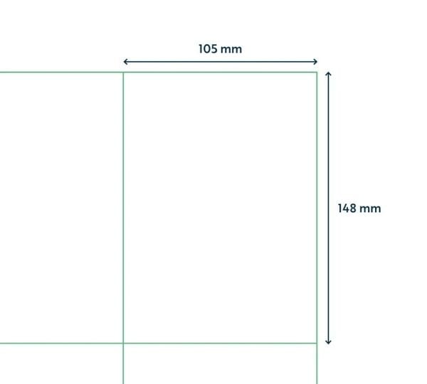 Capture - Permanet adhesiv - hvit - 148 x 105 mm 400 etikett(er) (100 ark x 4 boks - merkelapper