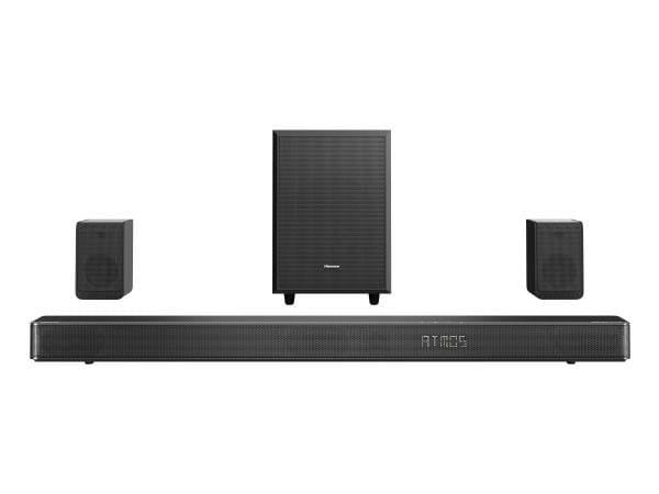 Hisense AX5125H, 5.1.2 kanaler, 500 W, DTS:X, Dolby Atmos, Dolby Digital, Kino, Musikk, Sport, TV, 80 W, 500 W