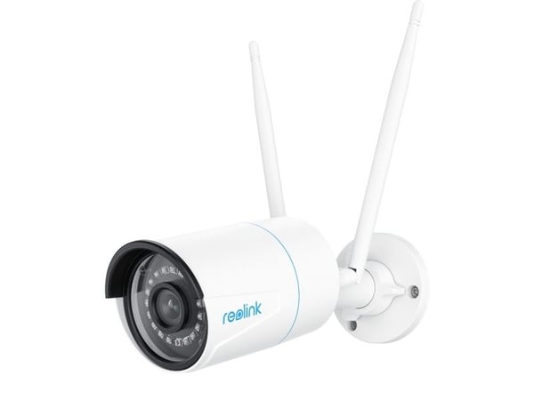 Reolink W320 - Nettverksovervåkingskamera - kule - utendørs - vanntett - farge (Dag og natt) - 5 MP - 2560 x 1920 - fastfokal - lyd - trådløs - Wi-...