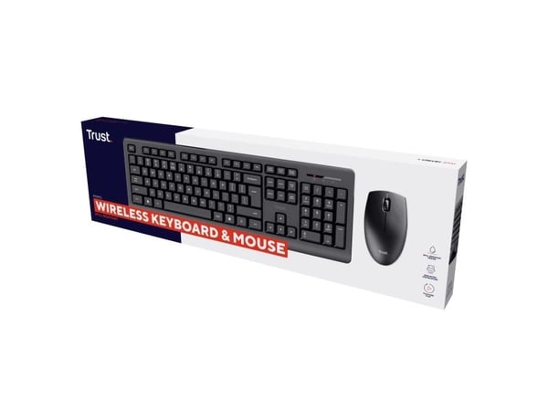 Tastatur + mus trådløst PRIMO-sett ENG 25347 TRUST