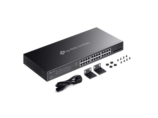 TP-Link Omada SG2428LP, Håndtert, L2/L2+, Gigabit Ethernet (10/100/1000), Strøm over Ethernet (PoE), Rack-montering