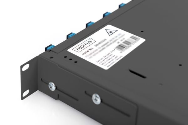 Digitus DN-96200-BL-QL, Svart, Stål, Rackmontering, 1U, 483 mm, 240 mm