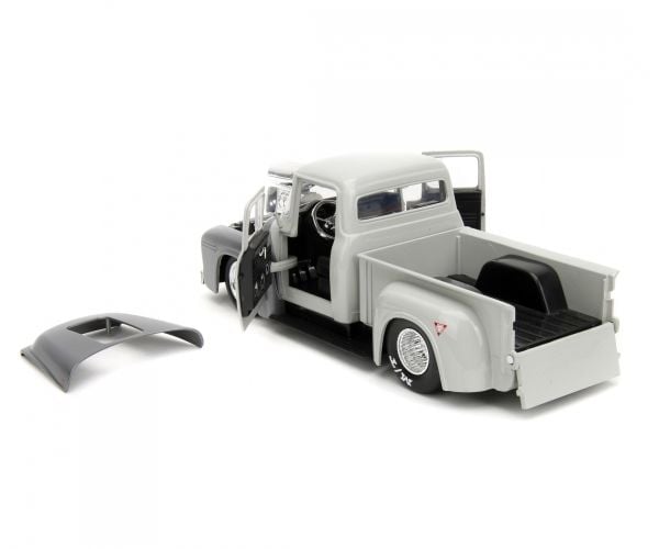 Jada Toys Street Fighter 1956 Ford Pickup 1:24, Bil, 14 År, Metall, Grå