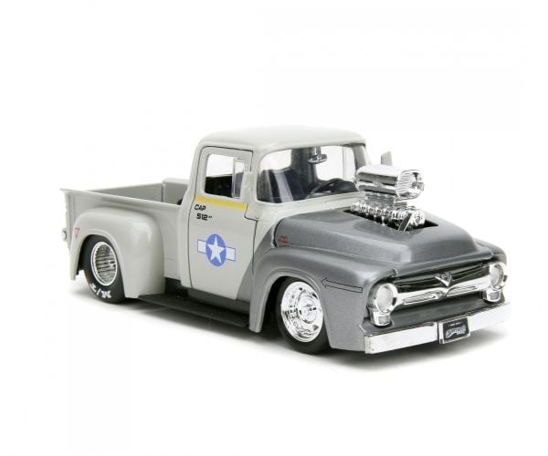 Jada Toys Street Fighter 1956 Ford Pickup 1:24, Bil, 14 År, Metall, Grå