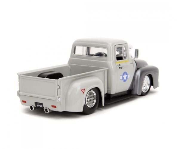 Jada Toys Street Fighter 1956 Ford Pickup 1:24, Bil, 14 År, Metall, Grå