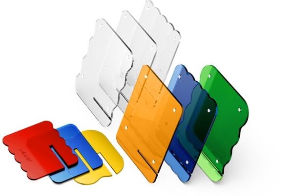 Polaroid Coloured Acrylic Photo Frames 3 Pack, Bilderammesett, Flerfarget, Bord, Rektangulær, China, 366 g