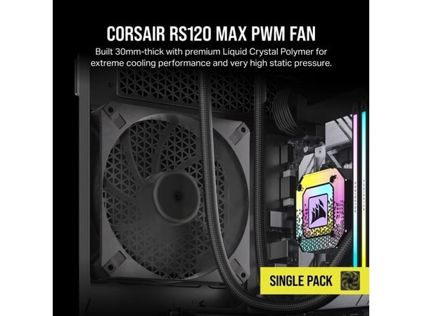 CORSAIR RS120 MAX - Kabinettvifte - 120 mm