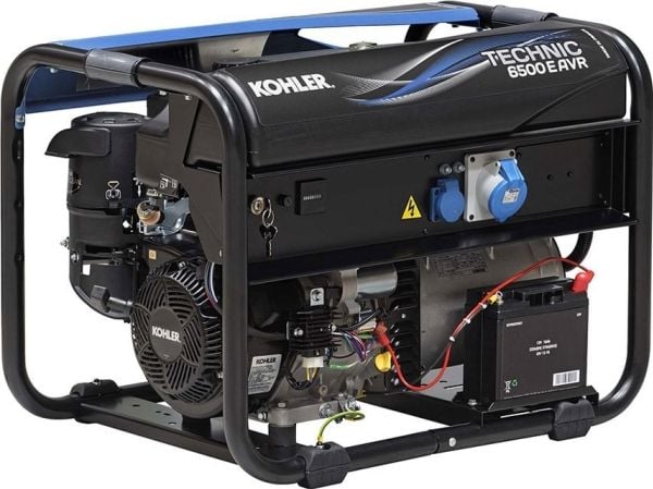 SDMO bensindrevet generator Kohler bærbar KOHLER Technic 6500 E AVR C5