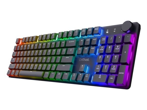 Trust GXT 868 Torix, kaapeli ja langaton, USB + langaton RF + Bluetooth, mekaaninen, QWERTY, LED, musta