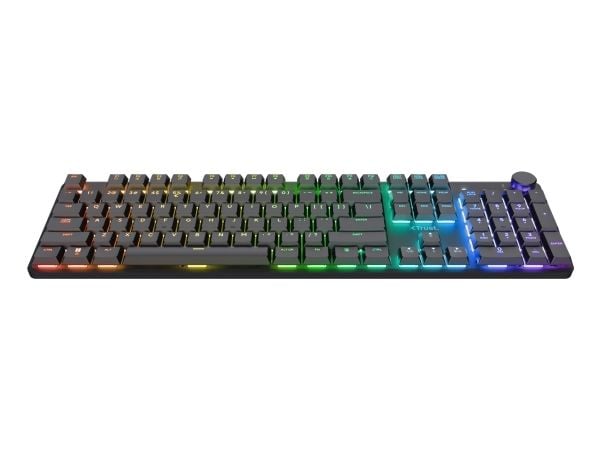 Trust GXT 868 Torix, kaapeli ja langaton, USB + langaton RF + Bluetooth, mekaaninen, QWERTY, LED, musta