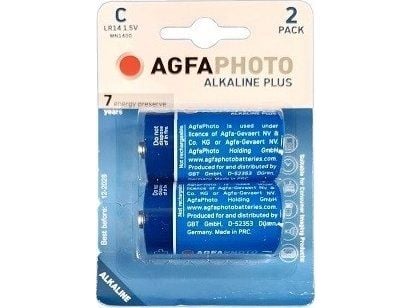 AgfaPhoto Alkaline Plus LR14 bl/2-batteri