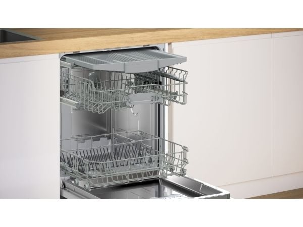 Bosch Serie 2 SMV25EX02E, Fullstendig innebygget, Full størrelse (60 cm), Svart, Knapper, LED, 1,75 m