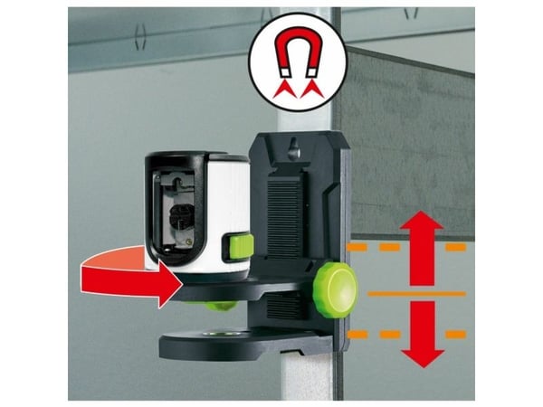 Laserliner 081.081E, 40 m, 0,5 mm/m, 3°, 515 nm, Grønn, 515 nm (< 1 mW)