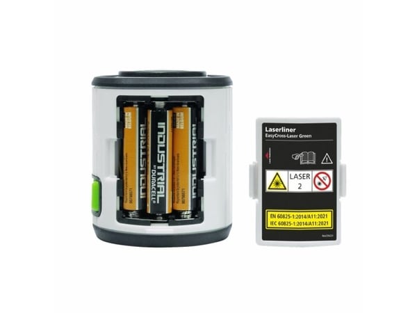 Laserliner 081.081E, 40 m, 0,5 mm/m, 3°, 515 nm, Grønn, 515 nm (< 1 mW)
