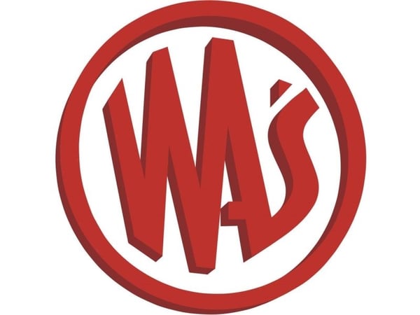 WAS Frontlys W134 1028 12 V, 24 V via ledningsnet Skruemontering, Opbygning Blå
