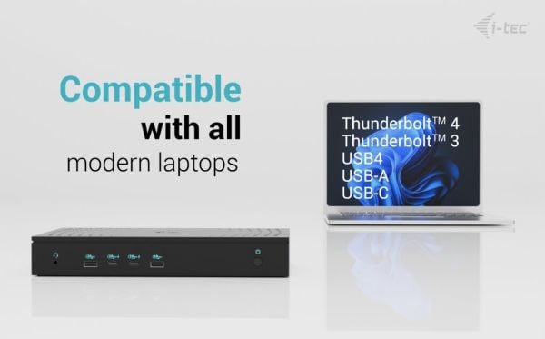 i-Tec - Dokkingstasjon - USB-C / USB4 / Thunderbolt 3 / Thunderbolt 4 - 3 x HDMI, 2 x DP - 1GbE - 100 watt - Europa