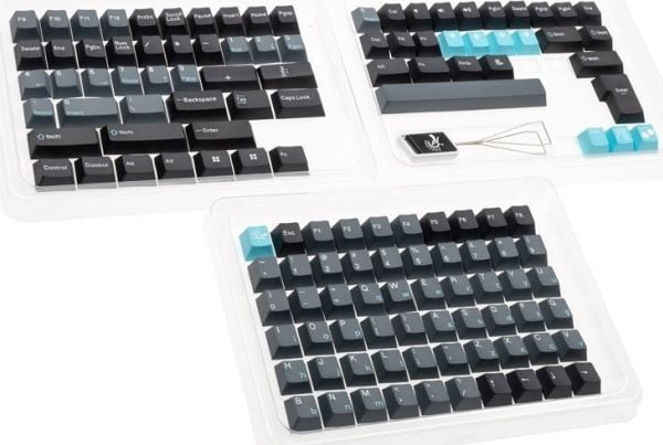 Ducky DCA133-USSKYCHPT2, Tastaturtaster, Termoplastisk polyester (PBT), Sort, Grå