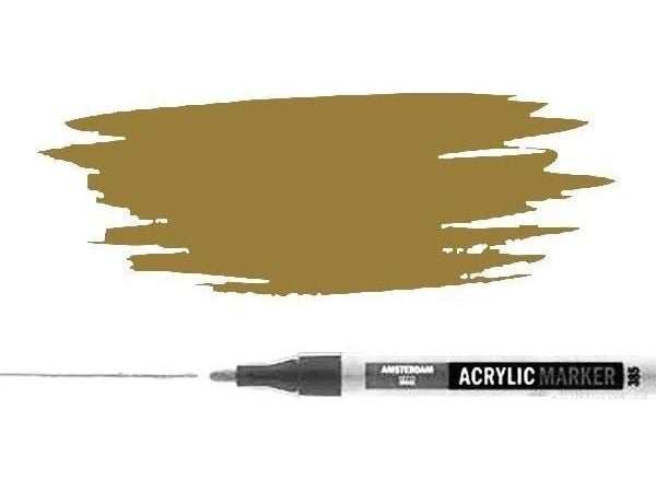 Amsterdam akrylmarkør 2 mm dypt gull 803