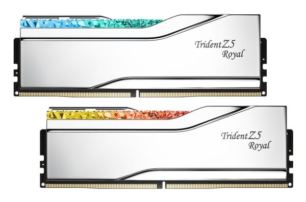 G.Skill Trident Z5 Royal - DDR5 - sats - 48 GB: 2 x 24 GB - DIMM 288-pin - 8000 MT/s / PC5-64000 - CL40 - 1.35 V - ej buffrad - icke ECC - silver