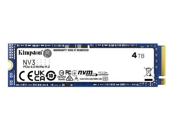 Kingston NV3 - SSD - 4 TB - intern - M.2 2280 - PCIe 4.0 x4 (NVMe)