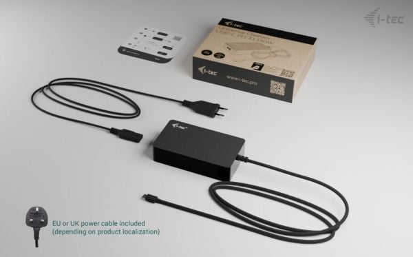 i-tec CHARGER-C140W, Sisätila, AC, 28 V, 5 A, musta