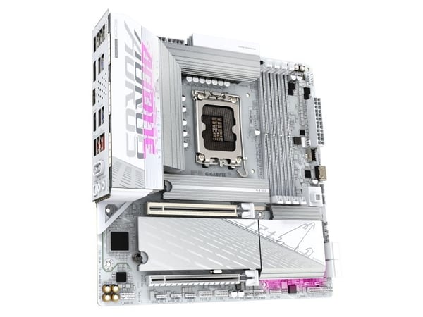 AORUS B860M ELITE WIFI6E ICE - Hovedkort - micro ATX - LGA1851-sokkel - AMD B850 Chipset - USB4, USB-C 3.2 Gen2, USB 3.2 Gen 2, USB 3.2 Gen 1 - Blu...