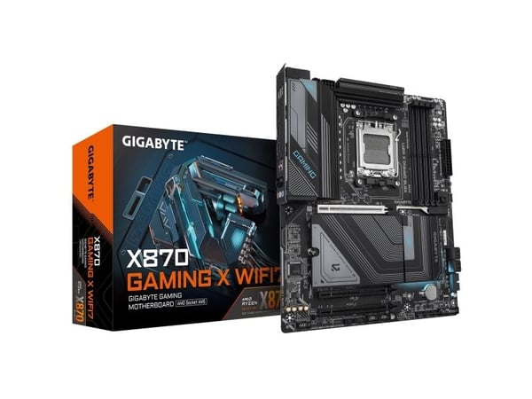 GIGABYTE X870 GAMING X WIFI7, AMD, Pistoke AM5, AMD Ryzen 7000 Series, AMD Ryzen 8000 Series, AMD Ryzen 9000 Series, Pistoke AM5, 256 GB, DDR5-SDRAM